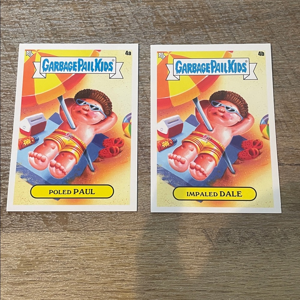 ✨10/$10 GPK SALE✨ Garbage Pail Kids Go on Vacation Base 4a and 4b